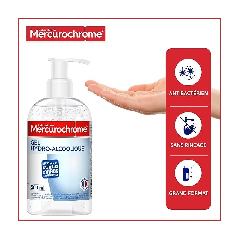 Gel Hydroalcoolique 500 ml | Faso Médico Tech
